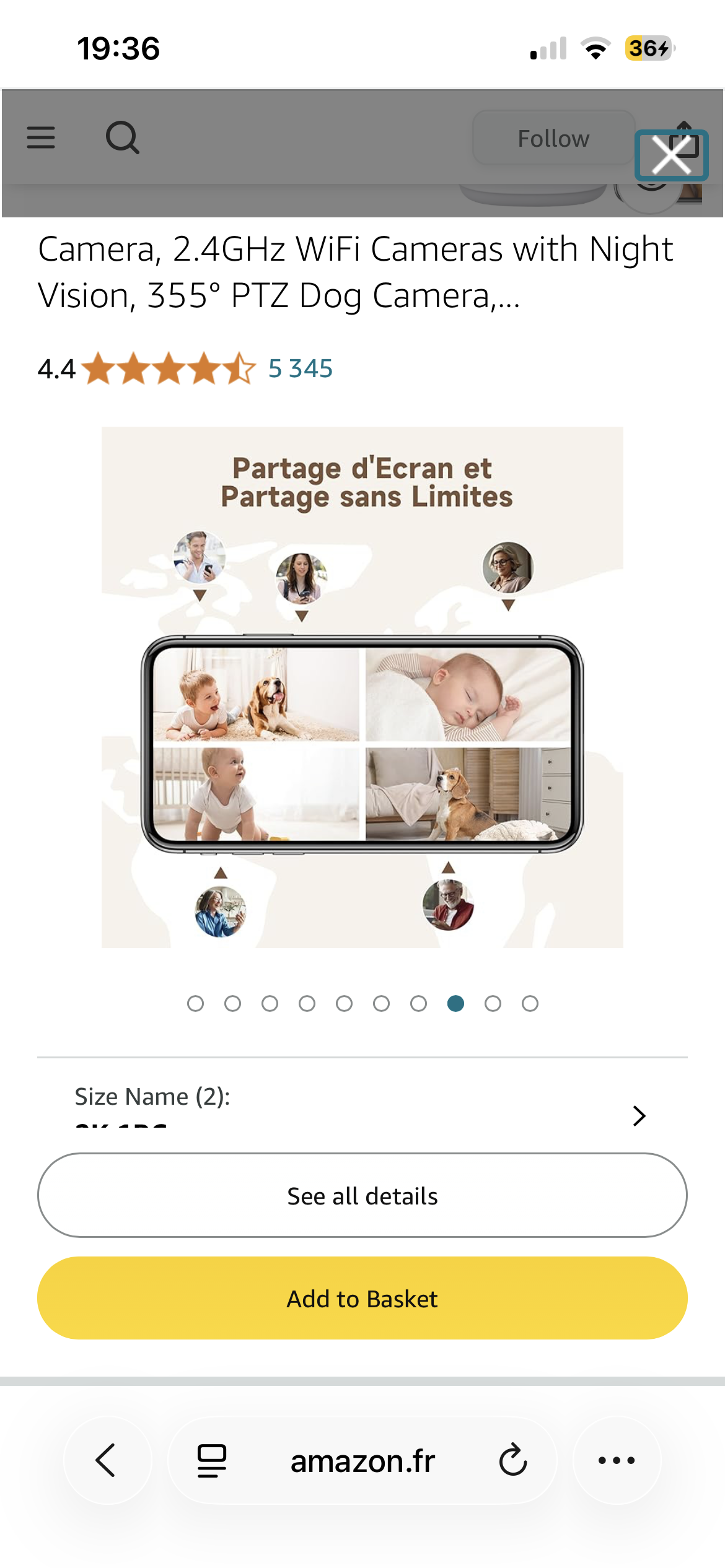 LAXIHUB 2K Indoor WiFi Surveillance Camera