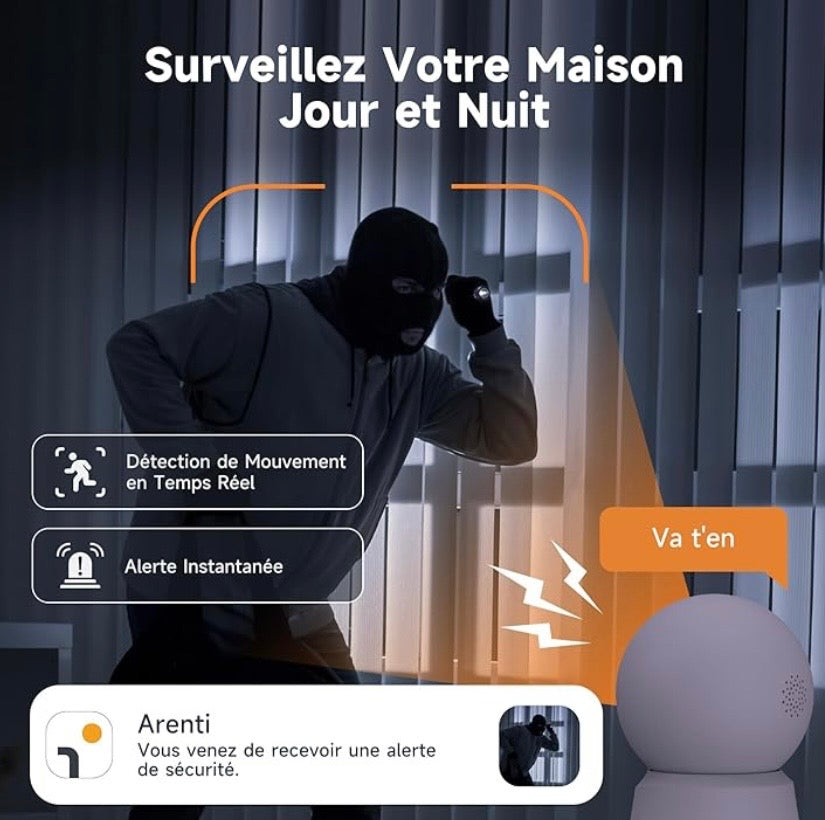 LAXIHUB 2K Indoor WiFi Surveillance Camera