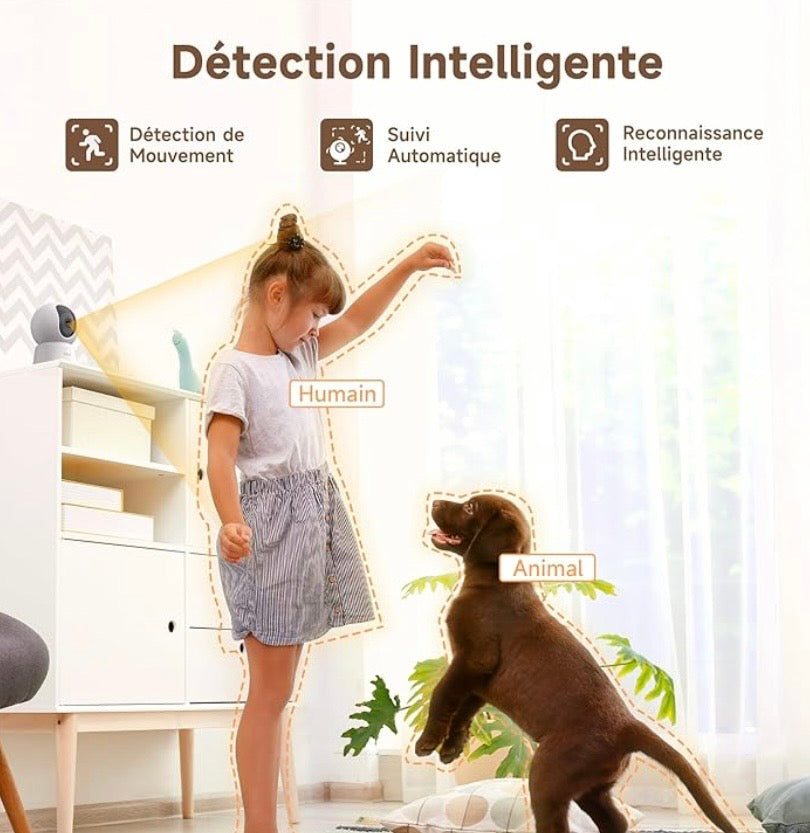 LAXIHUB 2K Indoor WiFi Surveillance Camera