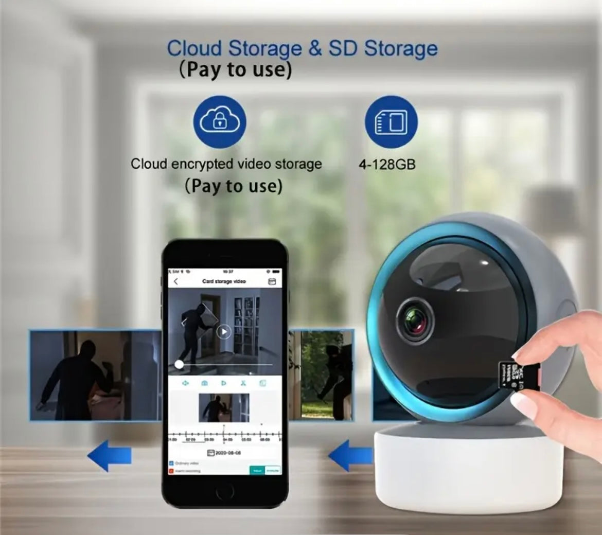 Caméra intelligente Wi-Fi 5G avec vidéo HD 1080P